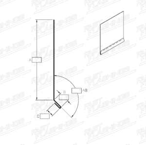 custom fabricated sheet metal Flashing Profile