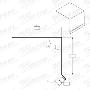 custom fabricated sheet metal Flashing Profile