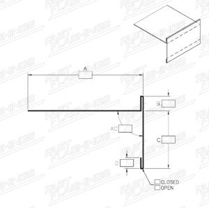custom fabricated sheet metal Flashing Profile